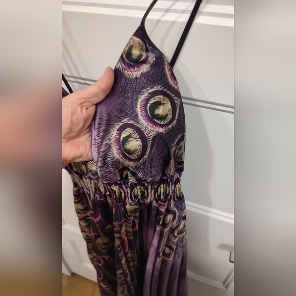 2 For $12 Sale! HOST PICK Step in Style Purple Peacock Maxi Dress - Picture 7 of 7